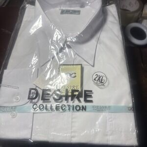 Desire‎ Collection Men's Long Sleeve Classic Fit Pocket Dress Shirt 2xL